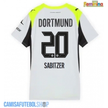 Camisa de time de futebol Borussia Dortmund Marcel Sabitzer #20 Replicas 2º Equipamento Feminina 2025-26 Manga Curta